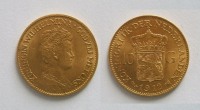 Старинные деньги (бумажные, монеты) - 10 гульденов 1912 года