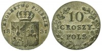 Старинные деньги (бумажные, монеты) - Революционный биллон (10 грошей 1831)