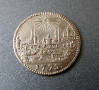 Старинные деньги (бумажные, монеты) - Нюрнберг 1 крейцер 1773,