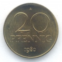Старинные деньги (бумажные, монеты) - 20 пфеннигов