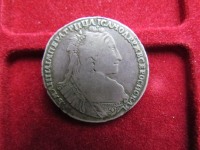 Старинные деньги (бумажные, монеты) - ПОЛТИНА 1734 р. АННА