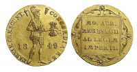 Старинные деньги (бумажные, монеты) - Дукат 1849 г.