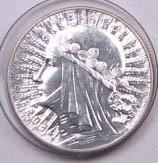 Старинные деньги (бумажные, монеты) - Редкие 5 польських злотых