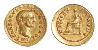 Старинные деньги (бумажные, монеты) - Монета, Vespasian (69-79 AD) AV Aureus 7.36g 70