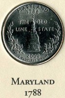 Старинные деньги (бумажные, монеты) - Мэриленд.