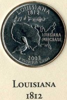 Старинные деньги (бумажные, монеты) - Луизиана.
