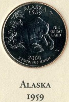 Старинные деньги (бумажные, монеты) - Аляска.