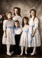  - Дети императора Николая Второго и императрицы Александры Фёдоровны.1910 год.