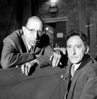Ретро знаменитости - И.Стравинский и Кокто в Стенфорде в 1950 г.