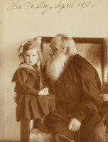 Ретро знаменитости - Граф Лев Толстой с внучкой Татьяной