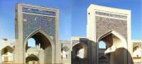 Узбекистан - Фотосравнения. Бухара. Медресе Мири-Араб, 1907-2017