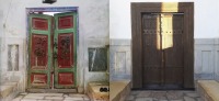 Узбекистан - Фотосравнения. Бухара. Входные ворота в царскую усыпальницу Богоэддин, 1911-2017