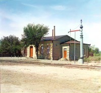 Узбекистан - Водокачка на станции Голодная степь, 1911