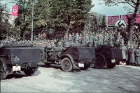 Варшава - Адольф Гитлер принимает парад немецких войск в Варшаве