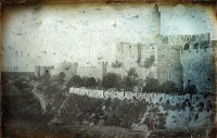 Израиль - Єрусалим.  Найперші фотографії зроблені француським фотографом- Джозефом- Філібертом Жиро де Пранге в 1844 р.
