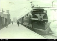 Норвегия - Поезд на станции Восс