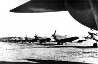 Авиация - Аляска. Принятые самолёты Р-40 готовы к перегону. 1942-1945
