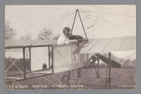 Авиация - Воздушный акробат Адольф Пегу в своем самолёте