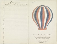 Авиация - Воздушный шар, наполненный горячим воздухом, в полёте, 1700-1800