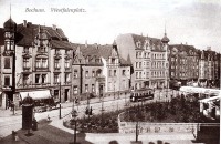 Бохум - Westfalenplatz-straba. Западная площадь 1914 г.