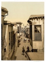 Сирия - Дамаск в 1890 — 1900 году. Улочка в Дамаске