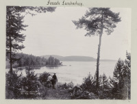 Финляндия - Пейзаж с озером Сортавала в Финляндии
