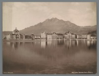 Швейцария - Взгляд на Люцерн с озера