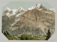 Швейцария - Взгляд на Муррен, массив Юнгфрау, Менх и Эйгер