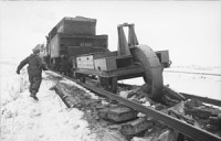 Железная дорога (поезда, паровозы, локомотивы, вагоны) - Немецкий путеразрушитель 