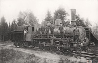 Железная дорога (поезда, паровозы, локомотивы, вагоны) - Паровоз Бк-499 во время испытаний ездой на Камско-Вятской ж.д. 3 июля 1903г.