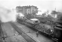 Железная дорога (поезда, паровозы, локомотивы, вагоны) - Эвакуация немецких войск из Кировограда.Октябрь 1943г.