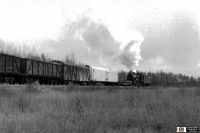 Железная дорога (поезда, паровозы, локомотивы, вагоны) - Паровоз Эр770-62 со сборным поездом.