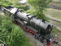 Железная дорога (поезда, паровозы, локомотивы, вагоны) - Паровоз ТЭ-5415 в депо Подмосковная.