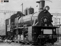 Железная дорога (поезда, паровозы, локомотивы, вагоны) - Паровоз Эм-3681 на станции Орск,Оренбургская область.