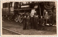 Железная дорога (поезда, паровозы, локомотивы, вагоны) - Железнодорожники у паровоза ТО-533.