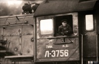Железная дорога (поезда, паровозы, локомотивы, вагоны) - Паровоз Л-3756 на ст.Ижевск-I.