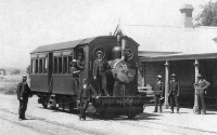 Железная дорога (поезда, паровозы, локомотивы, вагоны) - Паровозо-вагон Хаукера,Австралия.