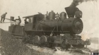 Железная дорога (поезда, паровозы, локомотивы, вагоны) - Первый паровоз (серии Т) на  Мурманской ж.д.