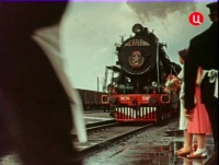 Железная дорога (поезда, паровозы, локомотивы, вагоны) - Паровоз ИС20-398 в кинофильме 
