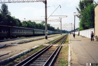 Железная дорога (поезда, паровозы, локомотивы, вагоны) - Совмещенные пути на ст.Гродно,Белоруссия