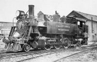 Железная дорога (поезда, паровозы, локомотивы, вагоны) - Танк-паровоз №14 типа 1-3-1 Калифорния Западная ж.д.,США