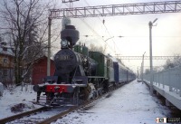 Железная дорога (поезда, паровозы, локомотивы, вагоны) - Паровоз Тk3-1151 на съемках фильма  