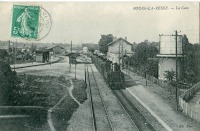 Железная дорога (поезда, паровозы, локомотивы, вагоны) - Поезд на станции Bourg-la-Reine,Франция