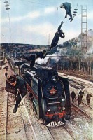 Железная дорога (поезда, паровозы, локомотивы, вагоны) - Монтаж контактной сети на участке Иркутск-Слюдянка