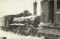 Железная дорога (поезда, паровозы, локомотивы, вагоны) - Паровоз серии Од и кран на жд.ходу 