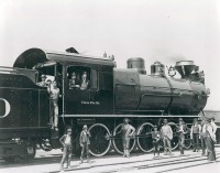 Железная дорога (поезда, паровозы, локомотивы, вагоны) - Паровоз №1500 типа 2-4-0 Юнион Пасифик ж.д.