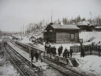 Железная дорога (поезда, паровозы, локомотивы, вагоны) - Станция Байороновка на Транссибе