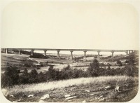 Железная дорога (поезда, паровозы, локомотивы, вагоны) - Железнодорожный мост через Веребьинский овраг и р.Веребья