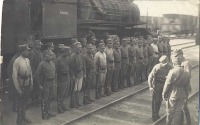 Железная дорога (поезда, паровозы, локомотивы, вагоны) - Чехословацкие легионеры на ст.Томск