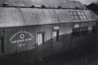 Железная дорога (поезда, паровозы, локомотивы, вагоны) - Вагон военно-санитарного поезда времен русско-японской войны